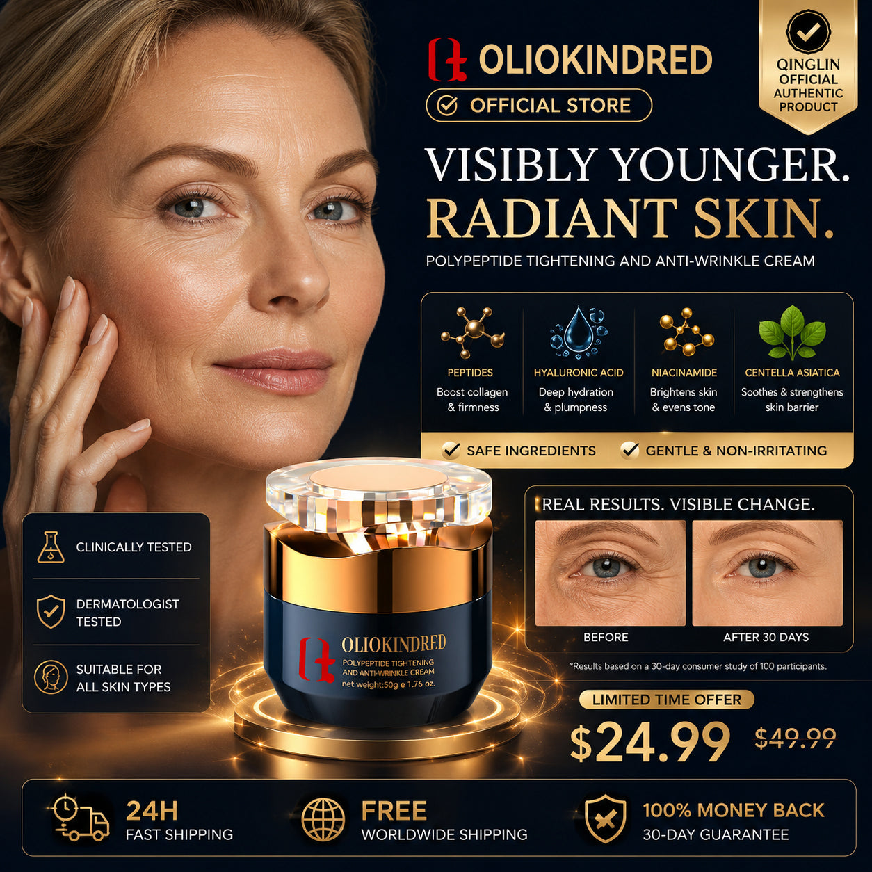 OLIOKINDRED Anti-Wrinkle Face Cream