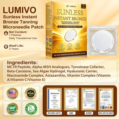 ☀️𝑶𝒇𝒇𝒊𝒄𝒊𝒂𝒍 𝑺𝒕𝒐𝒓𝒆 | ☀️ LUMIVO® 𝐒𝐮𝐧𝐥𝐞𝐬𝐬 𝐈𝐧𝐬𝐭𝐚𝐧𝐭 𝐁𝐫𝐨𝐧𝐳𝐞 𝐓𝐚𝐧𝐧𝐢𝐧𝐠 𝐌𝐢𝐜𝐫𝐨𝐧𝐞𝐞𝐝𝐥𝐞 𝐏𝐚𝐭𝐜𝐡 🇺🇸 (𝐉𝐮𝐬𝐭 𝐨𝐧𝐜𝐞 𝐚 𝐝𝐚𝐲) 𝐕𝐢𝐬𝐢𝐛𝐥𝐞 𝐁𝐫𝐨𝐧𝐳𝐞 𝐆𝐥𝐨𝐰 𝐢𝐧 𝟕 𝐃𝐚𝐲𝐬 ✅ 𝐍𝐨 𝐔𝐕, 𝐍𝐨 𝐎𝐫𝐚𝐧𝐠𝐞, 𝐍𝐨 𝐒𝐭𝐫𝐞𝐚𝐤𝐬, 𝐍𝐨 𝐃𝐇𝐀, 𝐍𝐨 𝐌𝐞𝐬𝐬.