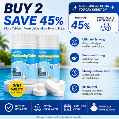 The Next-Gen Pool Purifier is here ✨ 2X Stronger Algae Control, Gentle & Safe for Kids! 👨‍👩‍👧‍👦