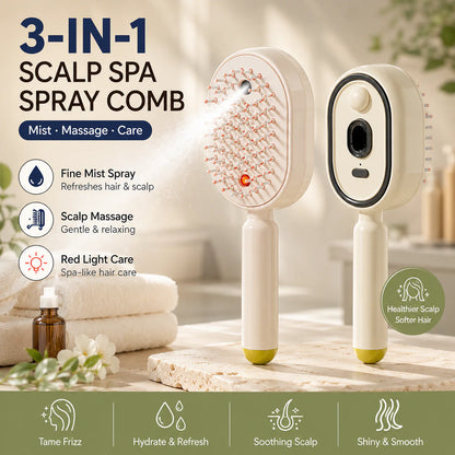 🔥Day Sale 50% OFF🔥Electric Spray Air Cushion Massage Comb